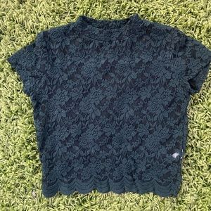 Ambiance Sheer Lace Crop Top